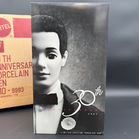 Ken 30th Anniversary Porcelain Doll Barbie Mattel 1961 Repro 1110 Limited Ed - Picture 8 of 14